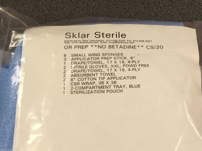 95-5197D ~ Sklar Sterile Small Wing Sponges